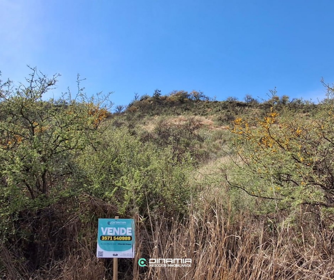 LOTE EN ZONA EN PLENO CRECIMIENTO, AL PIE DEL CERRO EN VILLA DEL DIQUE