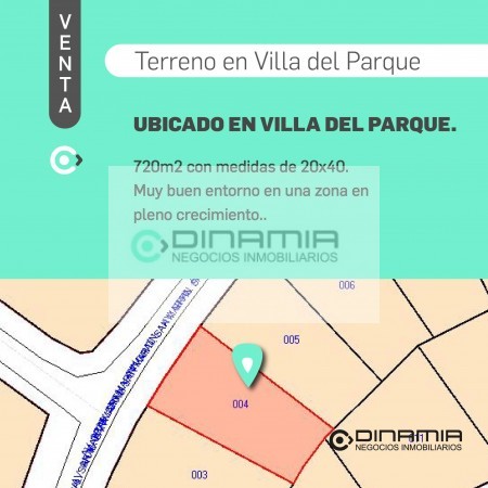 SE VENDE TERRENO EN VILLA DEL PARQUE