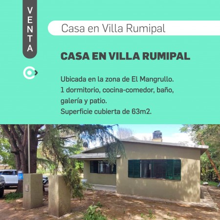 SE VENDE CASA EN LA ZONA DE EL MANGRULLO - VILLA RUMIPAL! 
