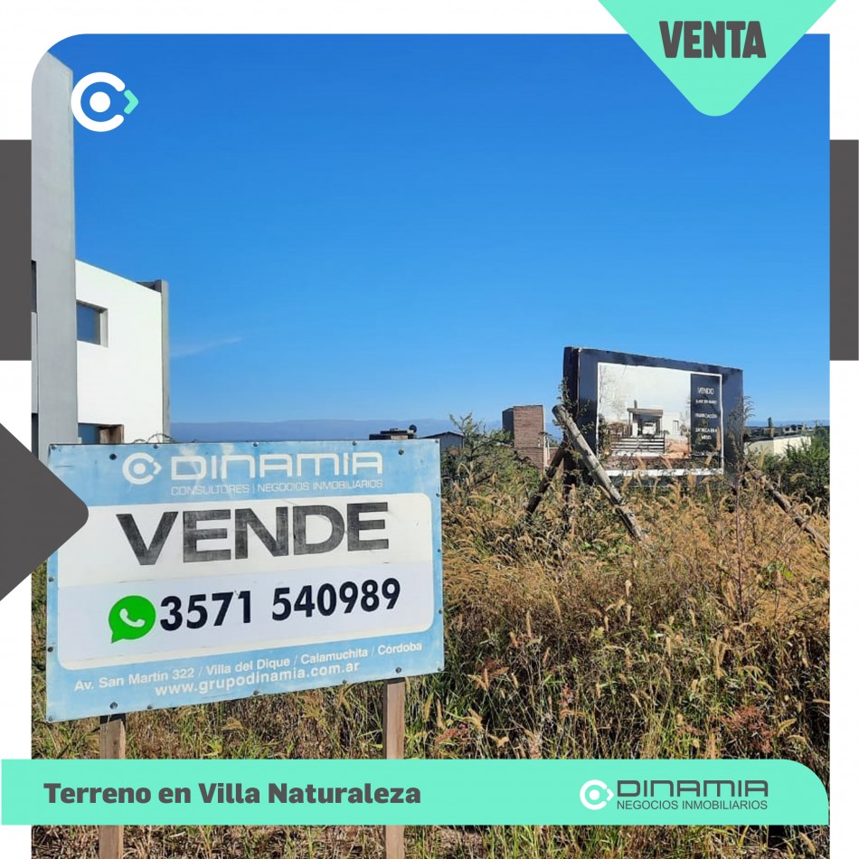  LOTES A LA VENTA EN VILLA NATURALEZA!