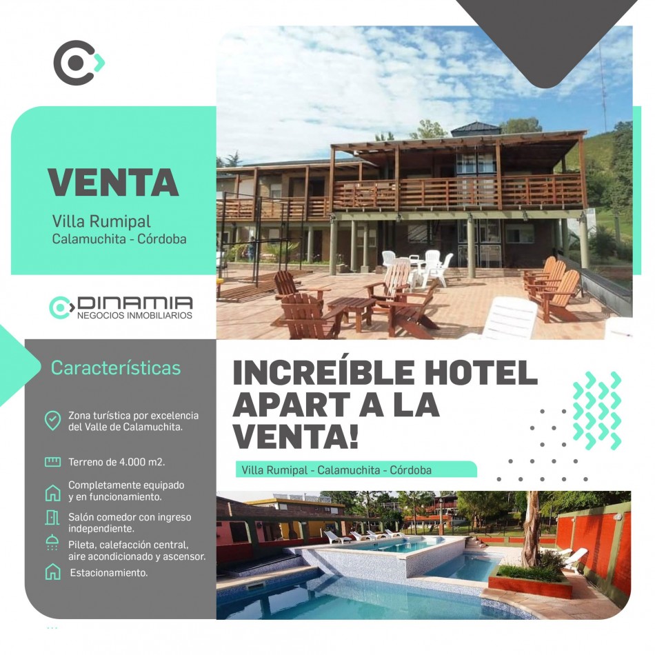 HOTEL APART A LA VENTA!