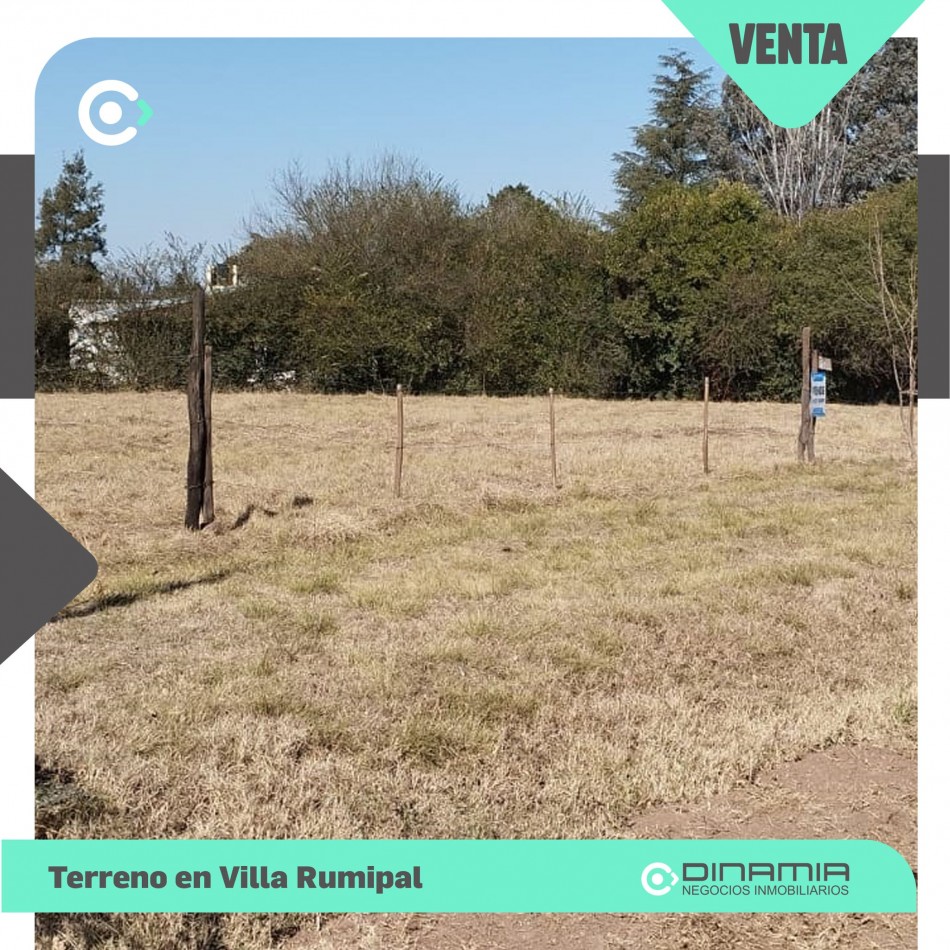 LOTE ESQUINA EN VILLA RUMIPAL